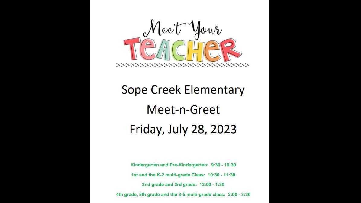 Meet and Greet Times